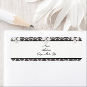 Damask Elegance Wedding Adresetiketten Etiket (Insitu)