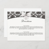 Damask Elegance Wedding Direction Kaarten (Voorkant / Achterkant)