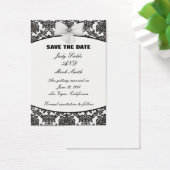 Damask Elegance Wedding Save the Date Kaarten Visitekaartje (Bureau)