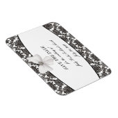Damask Elegance Wedding Save the Date Magnet Magneet (Rechterzijde)