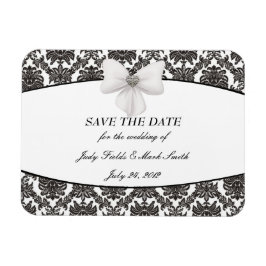 Damask Elegance Wedding Save the Date Magnet Magneet