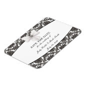 Damask Elegance Wedding Save the Date Magnet Magneet (Linkerzijde)
