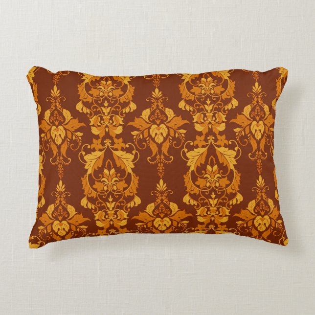  Damask:  Elegant Behang Accent Kussen (Voorkant)