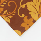 Damask: Elegant Behang Fleece Deken (Hoek)