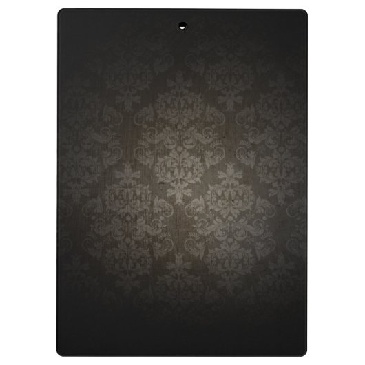  Damask Elegant Dark Klembord (Achterkant)