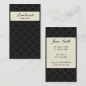 Damask Elegant Flower Floral Stylish Classy Modern Visitekaartje (Voorkant / Achterkant)