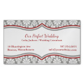 Damask Elegant Magnetisch Visitekaartje (Voorkant)