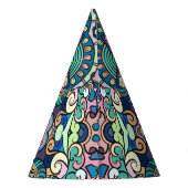 Damask: Elegant naadloos patroon Feesthoedjes (Achterkant)