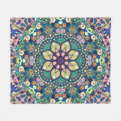  Damask: Elegant naadloos patroon Fleece Deken (Voorkant (Horizontaal))