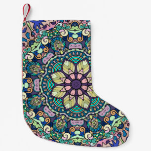 Damask: Elegant naadloos patroon Kleine Kerstsok