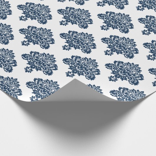 Damask Elegant Pattern Cadeaupapier (Hoek)
