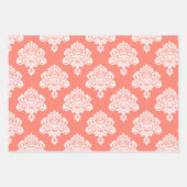 Damask Elegant Pattern Inpakpapier Vel (Voorkant 2)