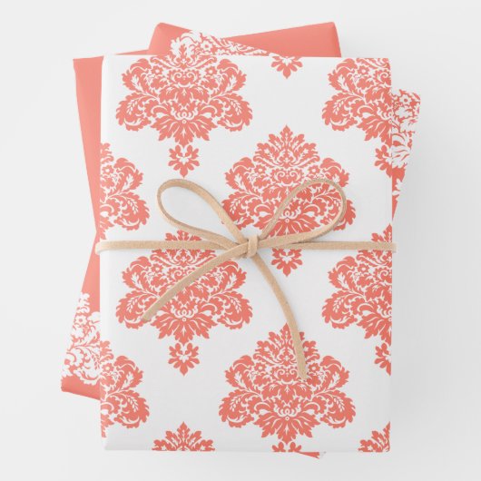 Damask Elegant Pattern Inpakpapier Vel (In situ)