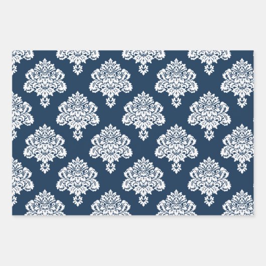 Damask Elegant Pattern Wrapping Paper Sheets (Voorkant 2)