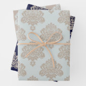 Damask Elegant Pattern Wrapping Paper Sheets (In situ)