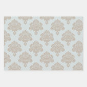 Damask Elegant Pattern Wrapping Paper Sheets (Voorkant)