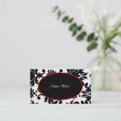 Damask Elegant Visitekaartjes (Staand voorkant)