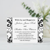 Damask Elegante Formeel - 3x5 Trouw Aankondiging (Staand voorkant)