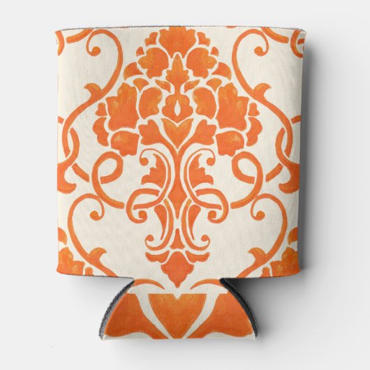  Damask: Elegante naadloze textuur Blikjeskoeler (Voorkant)