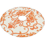 Damask: Elegante naadloze textuur Kerstboom Rok (Gekanteld)