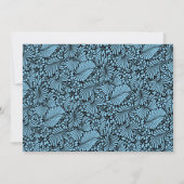 Damask Elephant Boy Baby shower Kaart (Achterkant)