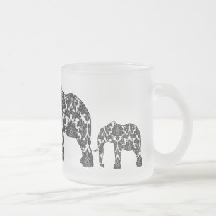 Damask Elephant Pattern Mok