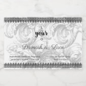  Damask en Black Lace Logo Perfume Likeurfles Etiket (Enkel label)
