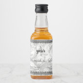 Damask en Black Lace Logo Perfume Likeurfles Etiket (Voorkant)