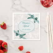 Damask en Bows 50ste verjaardag Servetten (Insitu)