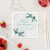 Damask en Bows One Hundredth Birthday Servetten (Insitu)