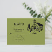 Damask en Green RSVP (Staand voorkant)