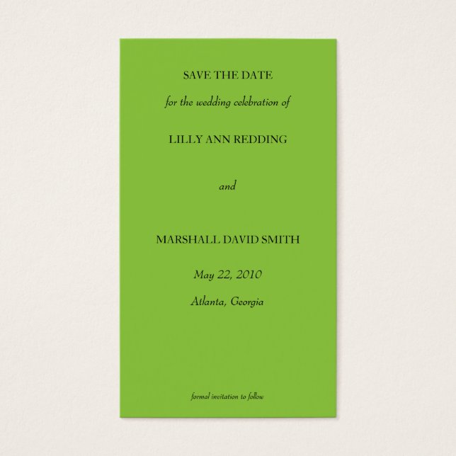 Damask Envy Sla de datum Kaart (Voorkant)