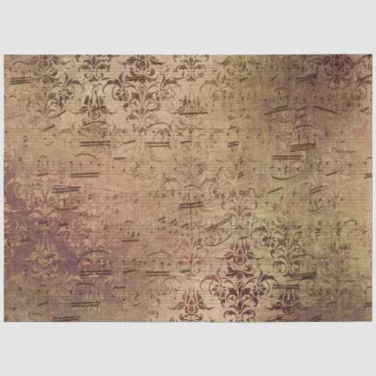 Damask Ephemera Design Serie #11 Tissuepapier (Voorkant)