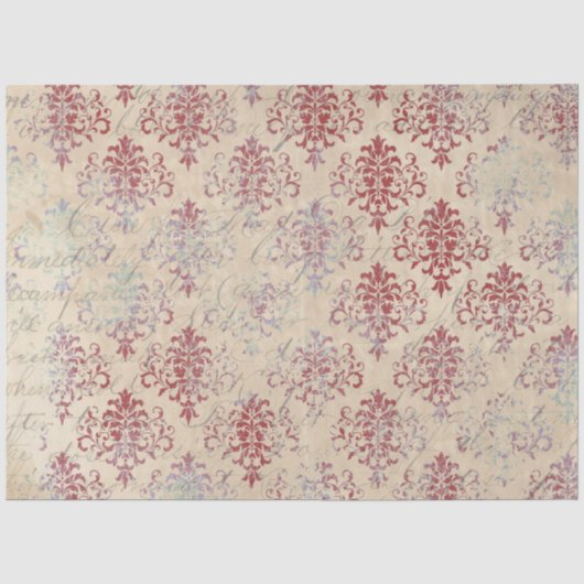 Damask Ephemera Design Serie #3 Tissuepapier (Voorkant)