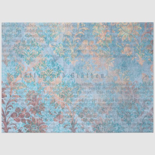 Damask Ephemera Design Serie #7 Tissuepapier (Voorkant)