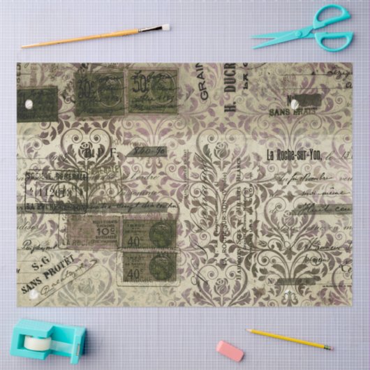 Damask Ephemera Design Series #10 Tissuepapier (Craft)