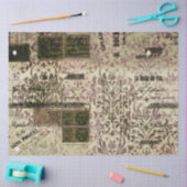 Damask Ephemera Ontwerp Serie #10 Tissuepapier (Craft)