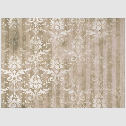 Damask Ephemera Ontwerp Serie #12 Tissuepapier (Voorkant)