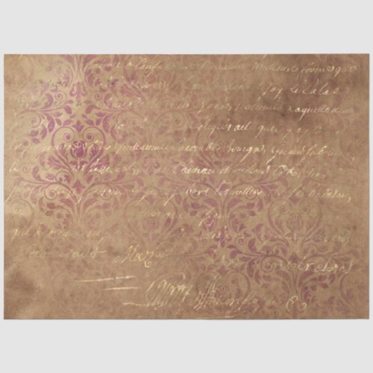 Damask Ephemera Ontwerp Serie #2 Tissuepapier (Voorkant)