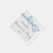 Damask & Faux Bow Girls Afstudeerfeest Servetten (Hoek)