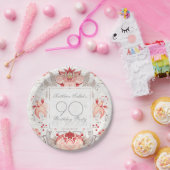 Damask Floral 90th Birthday Party Paper Bord (Feest)