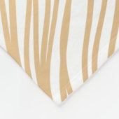 Damask floral gold Fleece Blanket Deken (Hoek)