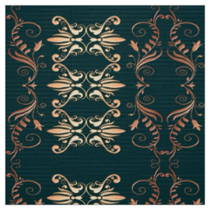 damask floral golden seamless patroon stof