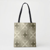 damask floral golden seamless patroon tote bag (Voorkant)