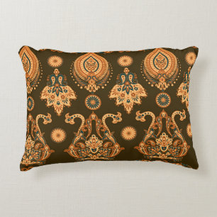Damask Floral: naadloze stijl Accent Kussen