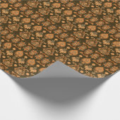 Damask Floral: naadloze  stijl Cadeaupapier (Hoek)