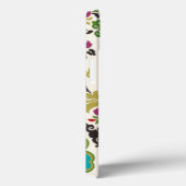 Damask Floral Pattern Plum Turquoise Case-Mate iPhone Case (Achterkant / Rechts)