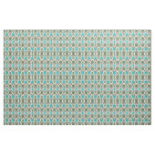 Damask Floral Pattern Plum Turquoise Stof (Yard (91,4 cm))