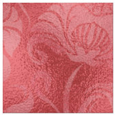 Damask Floral Shimmer Roos Red ID461 Stof (Close Up)