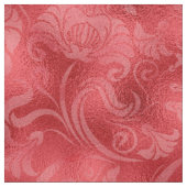 Damask Floral Shimmer Roos Red ID461 Stof (Swatch)